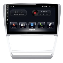 Автомагнитола Stonelock SK1011MB 3/32 2K для Skoda Octavia II (A5) 2004-2013 (экран 2K) на Android 10.0