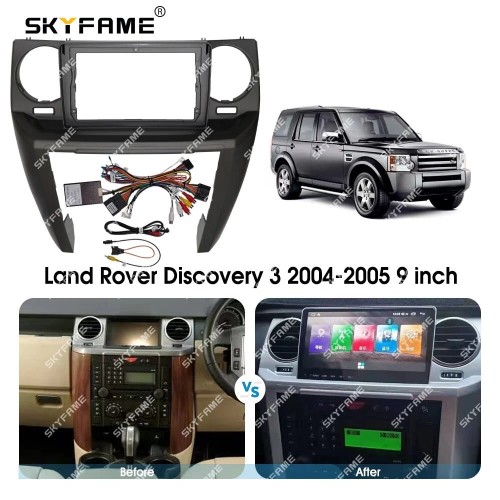 Штатная магнитола CarMedia SF-9703-1-F (с кнопками) для Land Rover Discovery 3 2004-2009 на Android 10.0