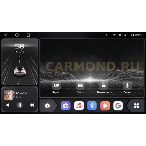 Штатная магнитола CarMedia SF-9811-F (с кнопками) для Lexus RX III 270 2009-2015 high на Android 10.0