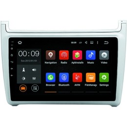 Штатная магнитола Roximo 4G RX-3707S для Volkswagen Polo 5 2009-2019 silver на Android 12.0