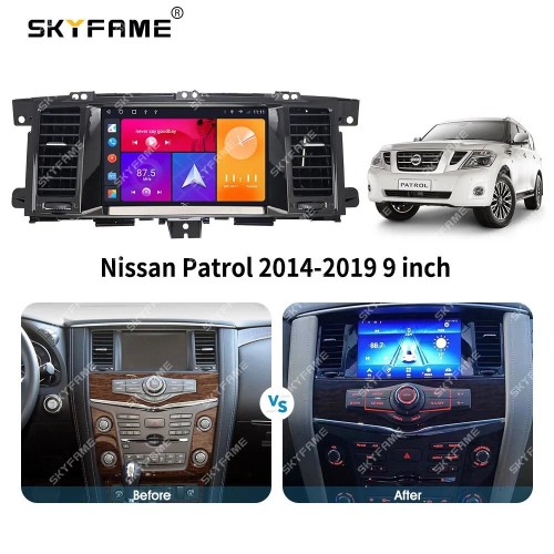Штатная магнитола CarMedia SF-9222-F для Nissan Patrol 2014-2019 high на Android 10.0