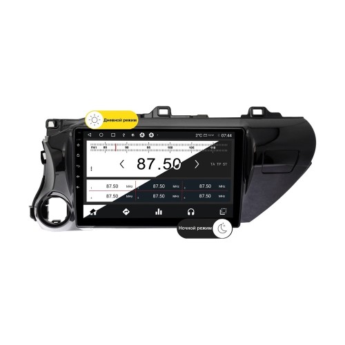 Wide Media MT1071QT-2/32 для Toyota Hilux 2015-2020 для авто без магнитолы (левый руль) на Android 10.0
