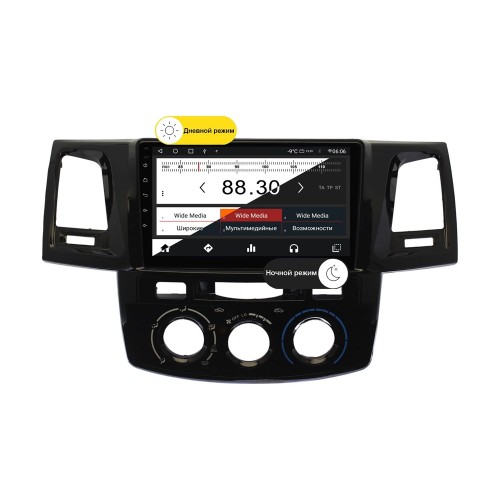 Wide Media MT9125QT-2/32 для Toyota Hilux 2008 - 2015 (для авто без камеры) на Android 10.0