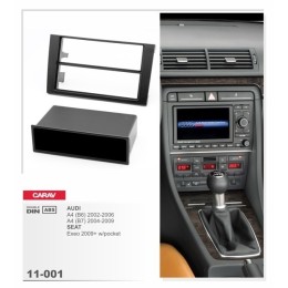 Переходная рамка CARAV 11-001/ Incar RAU4-03 (Audi A4 (B6) 2000-2006, (B&) 2004-2009, Seat Exeo 2009+ w/pocket)