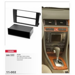 Переходная рамка CARAV 11-002/ Incar RAU6-02 (Audi A6 (4B) 2002-2004 ALLROAD 2000-2006 с карманом)