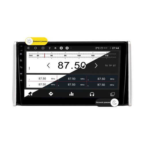 Wide Media MT1097QT-2/32 для Toyota RAV4 (XA50) 2018-2024 авто без Navi и 360 (левый руль) на Android 10.0