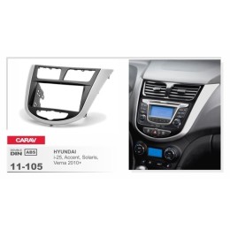 Переходная рамка CARAV 11-105/Incar RHY-N19 (HYUNDAI Solaris, i-25, Accent, Verna 2010+)
