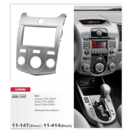 Переходная рамка CARAV 11-147 (Silver)/11-414 (Black) (KIA Cerato (TD), Forte (TD), Naza Forte 2009+(Manual Aircondition) )
