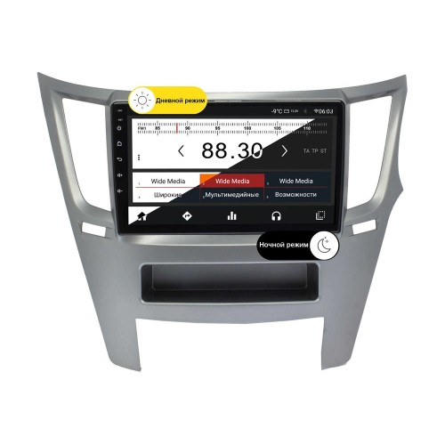 Wide Media MT9418QT-2/32 для Subaru Legacy, Outback 2009-2014 (правый руль) на Android 10.0