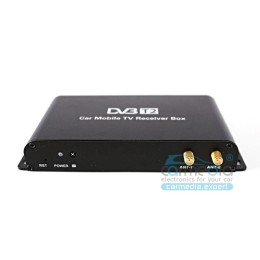 CARMEDIA DTV-204RU Цифровой автомобильный ТВ тюнер (4 чипсета) DVB-T2 4 Антенны (цифровой DVB-T2 ресивер)