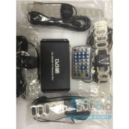 CARMEDIA DTV-204RU Цифровой автомобильный ТВ тюнер (4 чипсета) DVB-T2 4 Антенны (цифровой DVB-T2 ресивер)