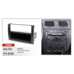 Переходная рамка CARAV 11-035/Incar RSC-N03 (Skoda Fabia 2003-2006 с карманом )
