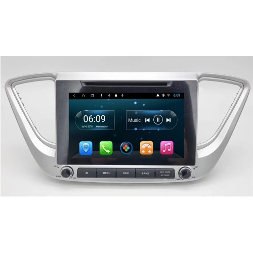 Штатная магнитола CarMedia KR-8122-S10 для Hyundai Solaris 2017-2020 на Android 10.0