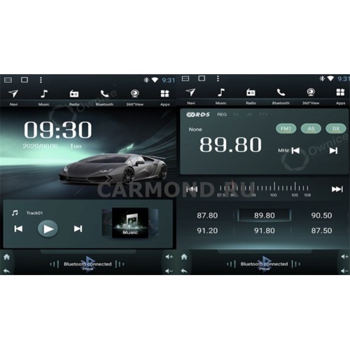 Штатная магнитола CarMedia OL-1903-D для Volkswagen 2005-2019 (вертикально-поворотный экран 13.3) на Android 10.0