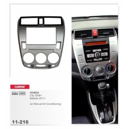 Переходная рамка CARAV 11-216 (HONDA City 2008+; Ballade 2011+ w/Manual Aircondition)
