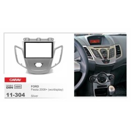 Переходная рамка CARAV 11-304 (FORD Fiesta 2008+ (без штатного дисплея) / Silver)