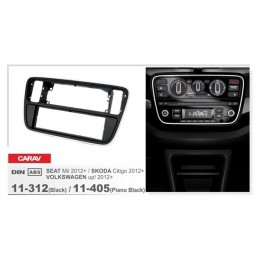 Переходная рамка CARAV 11-312 (Black)/ 11-405 (Piano Black) (SEAT Mii 2012+ / SKODA Citigo 2012+ / VOLKSWAGEN up! 2012+)