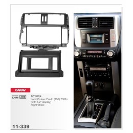 Переходная рамка CARAV 11-339/Incar RTY-FC526 (TOYOTA Land Cruiser Prado (150) 2009 (with 4.2" display) Right wheel)