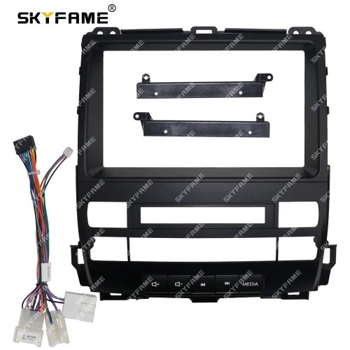 Штатная магнитола CarMedia SF-9696-1-W для Toyota Land Cruiser Prado 120 2002-2009 low на Android 8.1
