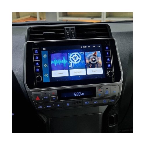 Штатная магнитола Wide Media LC1038ON-2/32 для Toyota Land Cruiser Prado 150 2017-2020 для авто без камеры на Android 10.0