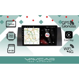 Штатная магнитола VAYCAR 0707-09VO8 8/128 ГБ для BMW 5 (E39), X5 (E53), 7 (E38) 1995-2006 на Android 10.0