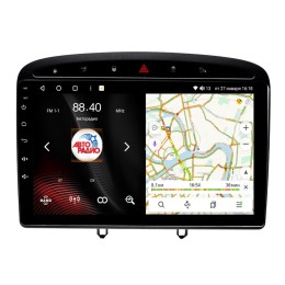 Штатная магнитола VAYCAR 0083-09VO8 8/128 ГБ для Peugeot 308 I, 408 2007-2017 на Android 10.0