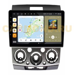 Штатная магнитола Wide Media MT3021QU PRO для Ford Everest 2006-2009 серебро на Android 10.0