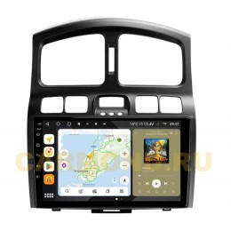 Штатная магнитола Wide Media MT3048QU PRO для Hyundai Santa Fe 2000-2006, Santa Fe Classic 2007-2013 на Android 10.0