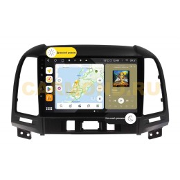 Штатная магнитола Wide Media MT9052QU PRO для Hyundai Santa Fe 2005-2012 на Android 10.0