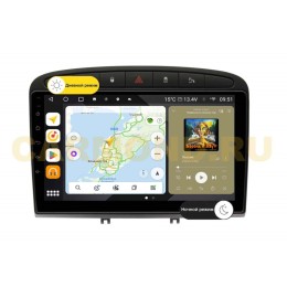 Штатная магнитола Wide Media MT9120QU PRO для Peugeot 408 2012 - 2017 черная на Android 10.0