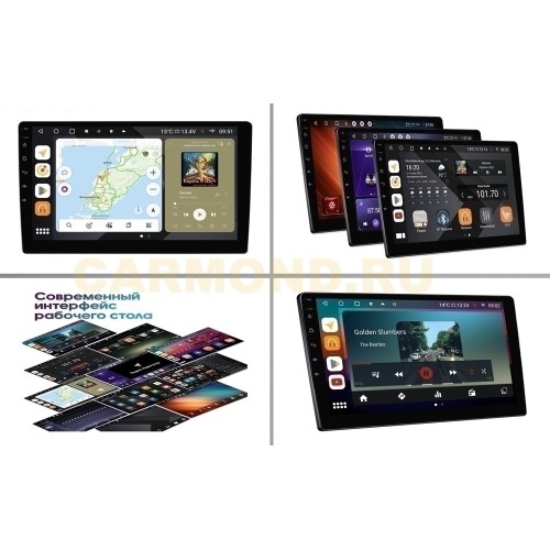 Штатная магнитола Wide Media MT9125QU PRO для Toyota Hilux 2008 - 2015 (для авто без камеры) на Android 10.0