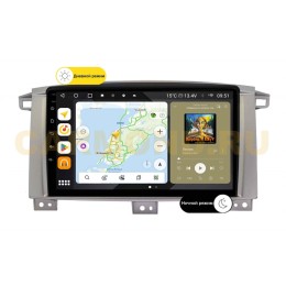 Штатная магнитола Wide Media MT9121QU PRO для Toyota Land Cruiser 100 2002-2007 (для авто с МКПП) на Android 10.0