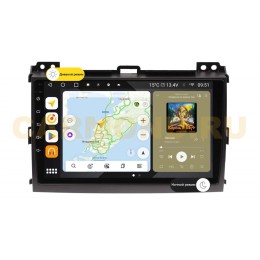Штатная магнитола Wide Media MT9063QU PRO для Toyota Land Cruiser Prado 120 2002-2009 (без усил.) на Android 10.0