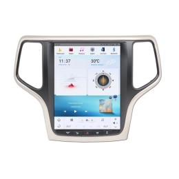 CarMedia ZF-1217G-Q6 Tesla-Style для Jeep Grand Cherokee 2013+ (рамка цвет: шампань) на Android 11.0