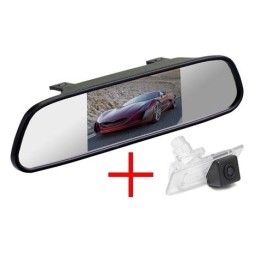 Зеркало + камера для VW Golf V (03-12), Passat B6 (05-10), Jetta (05-10), Touran (03-10), Multivan (03-10), Transporter (06-10), Caravella (03-09), Caddy (04-10) / Skoda Superb (02-12)