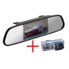 Зеркало + камера cam-004 для Toyota LC-100 (03-07), LC-200 (12+), Prado 120 (02-09) с запаской под днищем