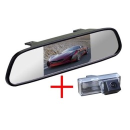 Зеркало + камера cam-004 для Toyota LC-100 (03-07), LC-200 (12+), Prado 120 (02-09) с запаской под днищем
