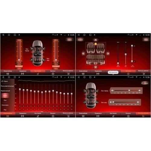 Штатная магнитола Redpower 71110 Slim для Hyundai Santa Fe 2004-2006 на Android 10.0
