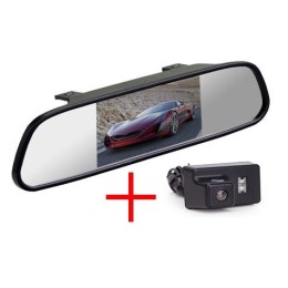 Зеркало + камера cam-108 для Peugeot 307 седан, 206, 207, 407 седан