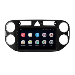 Штатная магнитола Parafar для Volkswagen Tiguan (2011-2017) цвет черный на Android 10.0 (PF488Lite)