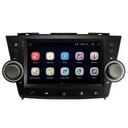 Штатная магнитола Parafar для Toyota Highlander (U40) 2007-2013 (c кнопкой аварийки) на Android 10.0 (PF036Lite)