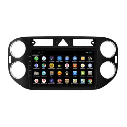 Штатная магнитола Parafar для Volkswagen Tiguan (2011-2017) цвет черный на Android 12.0 (PF488XHD)