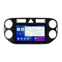 Штатная магнитола Parafar для Volkswagen Tiguan (2011-2017) цвет Черный (экран 2K) на Android 11.0 (PF488U2K)