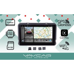 Универсальная Магнитола 9 дюймов Vaycar 9106 09VO8_2HD 8/128 ГБ на Android 10.0
