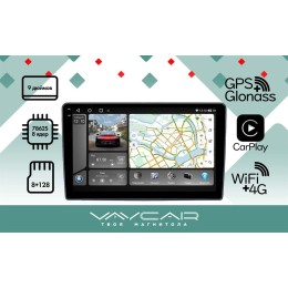 Штатная магнитола VAYCAR 0140-09VO8_2HD 8/128 ГБ для FORD Universal прямоугольная на Android 10.0
