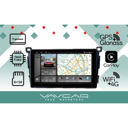 Штатная магнитола VAYCAR 0468-09VO8_2HD 8/128 ГБ для Toyota RAV4 (CA40) 2013-2019 на Android 10.0