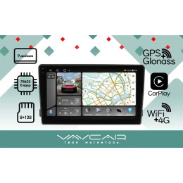 Штатная магнитола VAYCAR 1140-09VO8_2HD 8/128 ГБ для FORD Universal овальная на Android 10.0