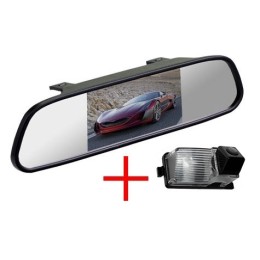 Зеркало + камера cam-066 для Nissan Tiida hatchback, Patrol, Livina, Cube, Skyline, GT-R, 350Z, 370Z / Infinity G35, G37