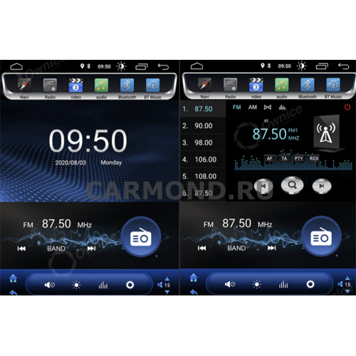 Штатная магнитола CarMedia OL-9298-RL TESLA (вертикально-поворотный экран) для Hummer H3 2005-2010 на Android 10.0
