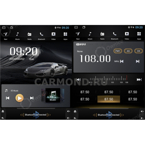 Штатная магнитола CarMedia OL-9947-RL TESLA (вертикально-поворотный экран) для Mercedes C-klasse (W204) 2006-2011 NTG 4.0 на Android 10.0